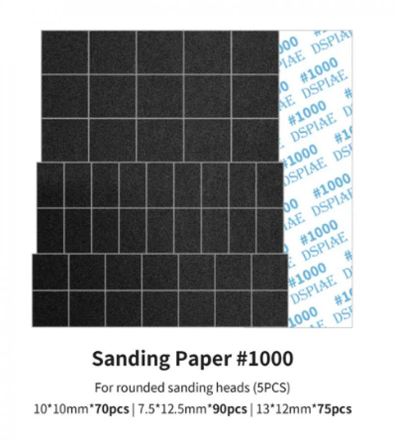 DSPIAE Tools Sanding Paper for Arc Sanding Head #1000 MSP-ES10